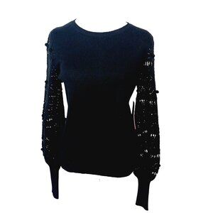 Lilly Pulitzer NWT Black "Lanetta" Sweater Size Small, Lightweight Chic Classic